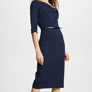 Black Halo Jackie O 3/4 sleeve dress